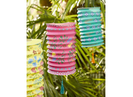 Boho Paper Lanterns 3pk