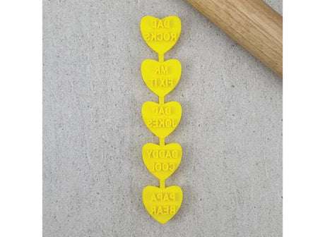 Candy Heart Dad Rocks Set  - Embossers only