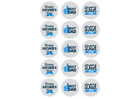 Edible Icing Cupcake Images - Father's Day