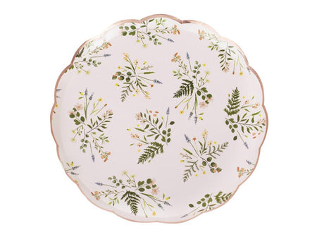 Let's ParTea Floral Plates 8pk