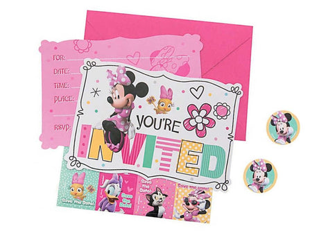 Minnie Mouse Invitations 8pk