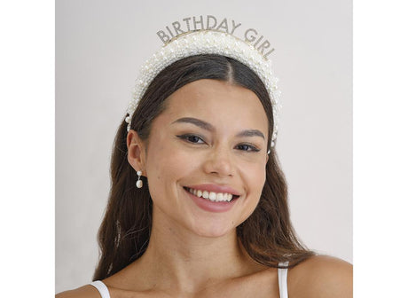 Pearl Birthday Girl Headband