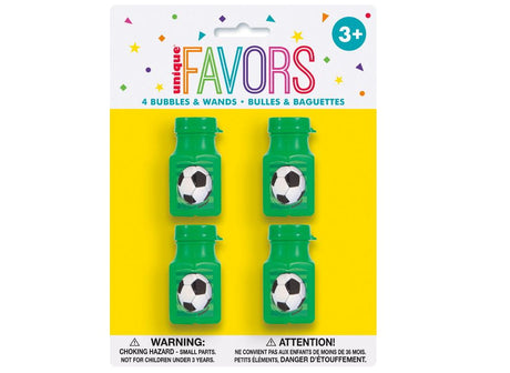 Soccer Bubbles 4pk