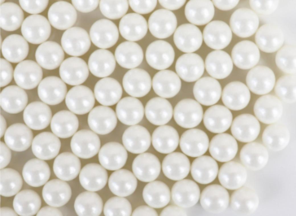 10mm Pearl White Sixlets