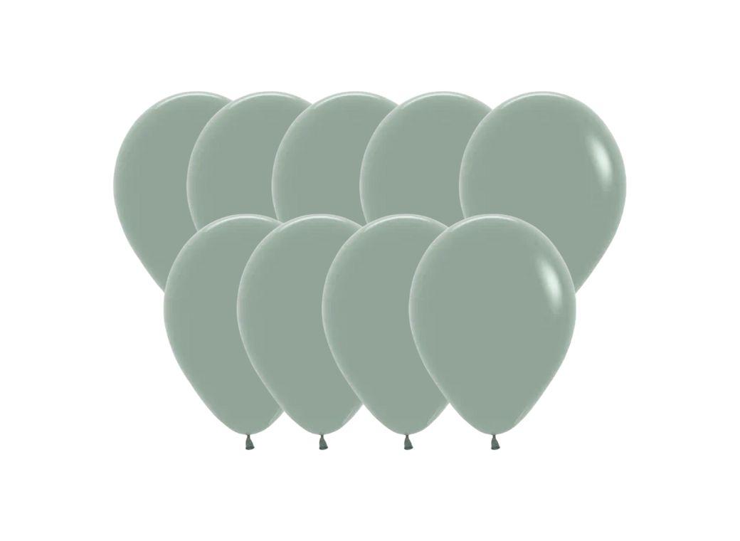 Dusk Laurel Green 12cm Balloons 50pk