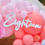 18th Birthday Balloon Arch Sign