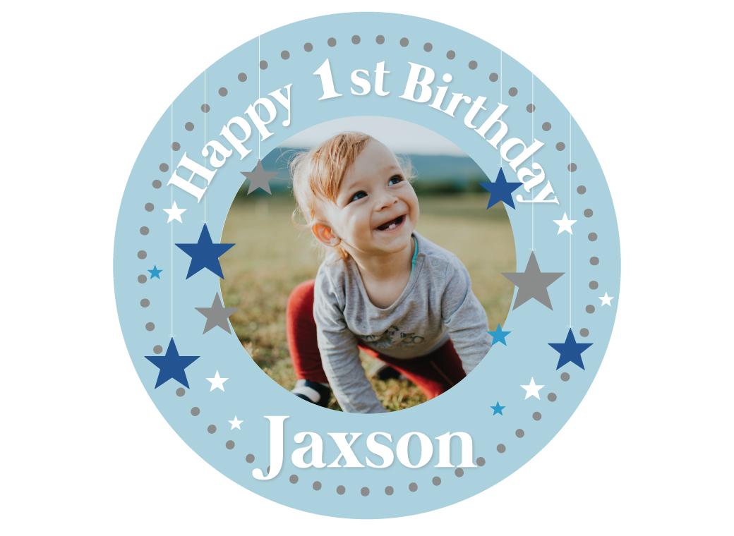 Personalised Edible Image - 1st Birthday Boy