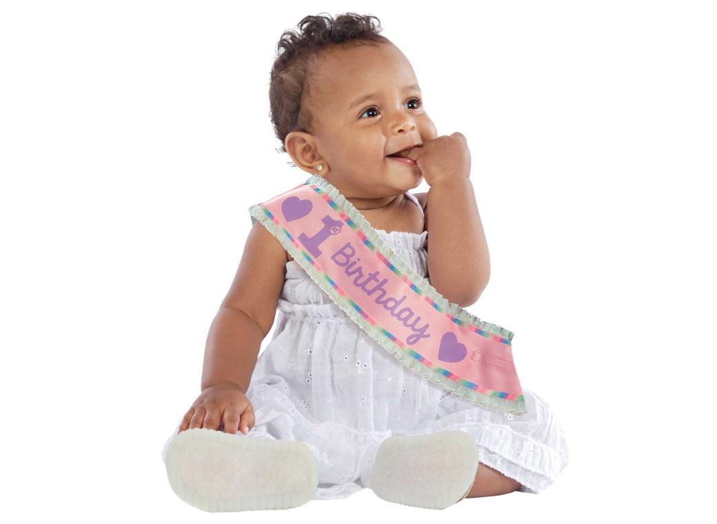 1st Birthday Pink Sash