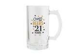 21st Birthday Beer Glass