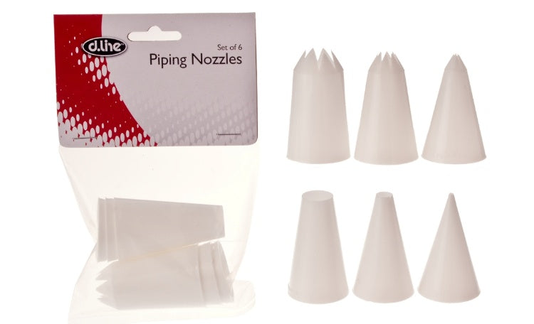 Plastic Piping Nozzle Set - Assorted