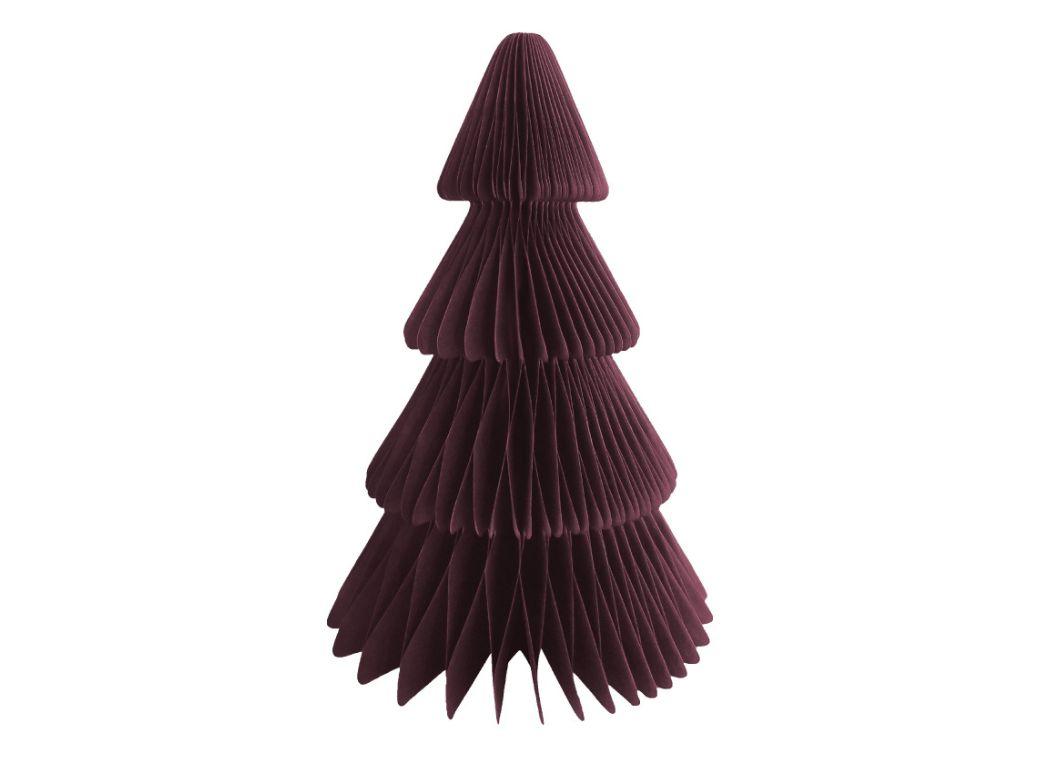 35cm Christmas Honeycomb Tree Red