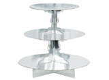 3 Tier Cupcake Stand - Silver