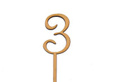 Wooden Number - 3