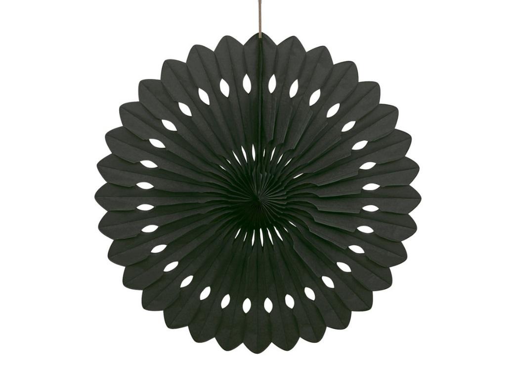 Decorative Fan 40cm - Black