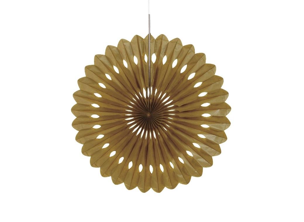 Decorative Fan 40cm - Gold