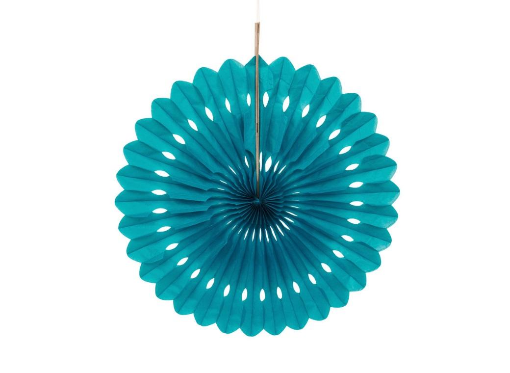 Decorative Fan 40cm - Teal