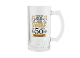 50th Birthday Beer Glass