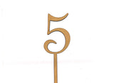 Wooden Number - 5