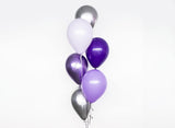 Plain Balloon Mix - Perfectly Purple 6pk