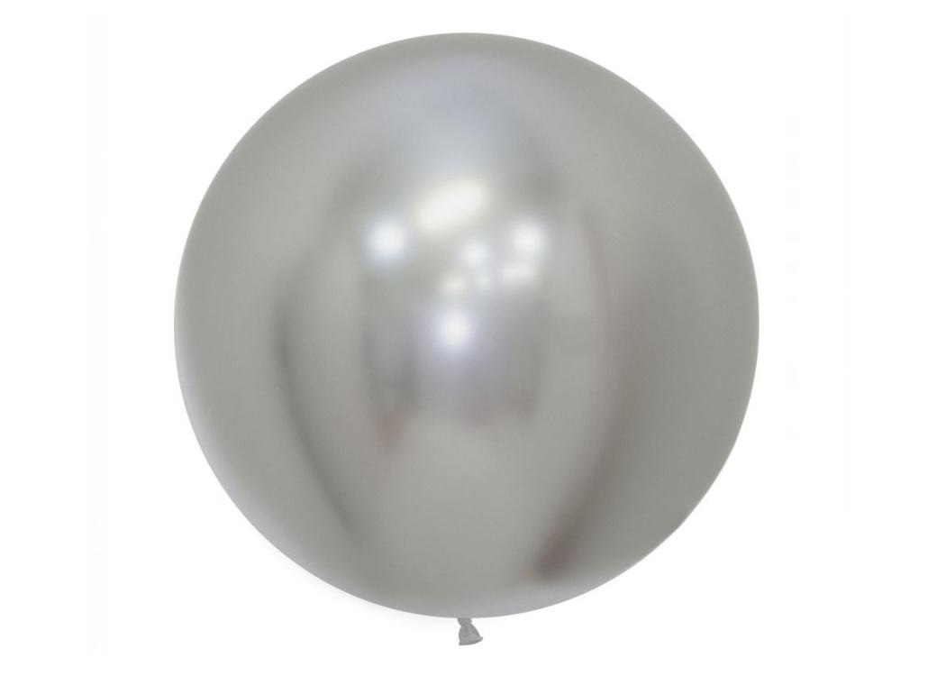 60cm Balloon - Reflex Silver