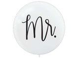 60cm Balloons - Mr & Mrs