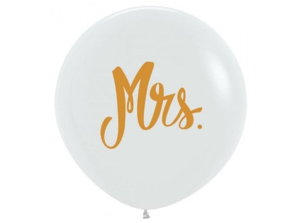 60cm Balloon - Gold Mrs