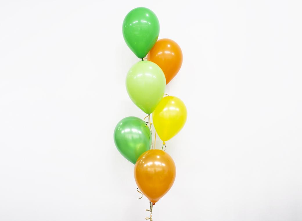 Plain Balloon Mix - Jungle 6pk