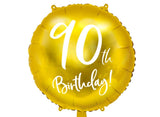 90th Birthday Gold Foil Balloon