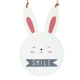 Easter Bunny Hanging Wooden Sign