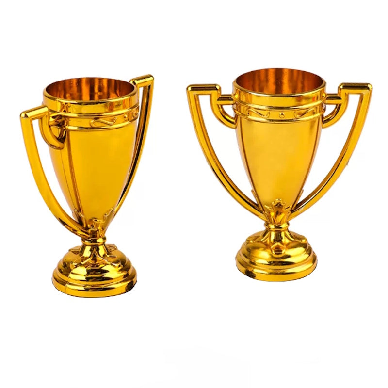 Mini Gold Cup Trophy Favours 2pk