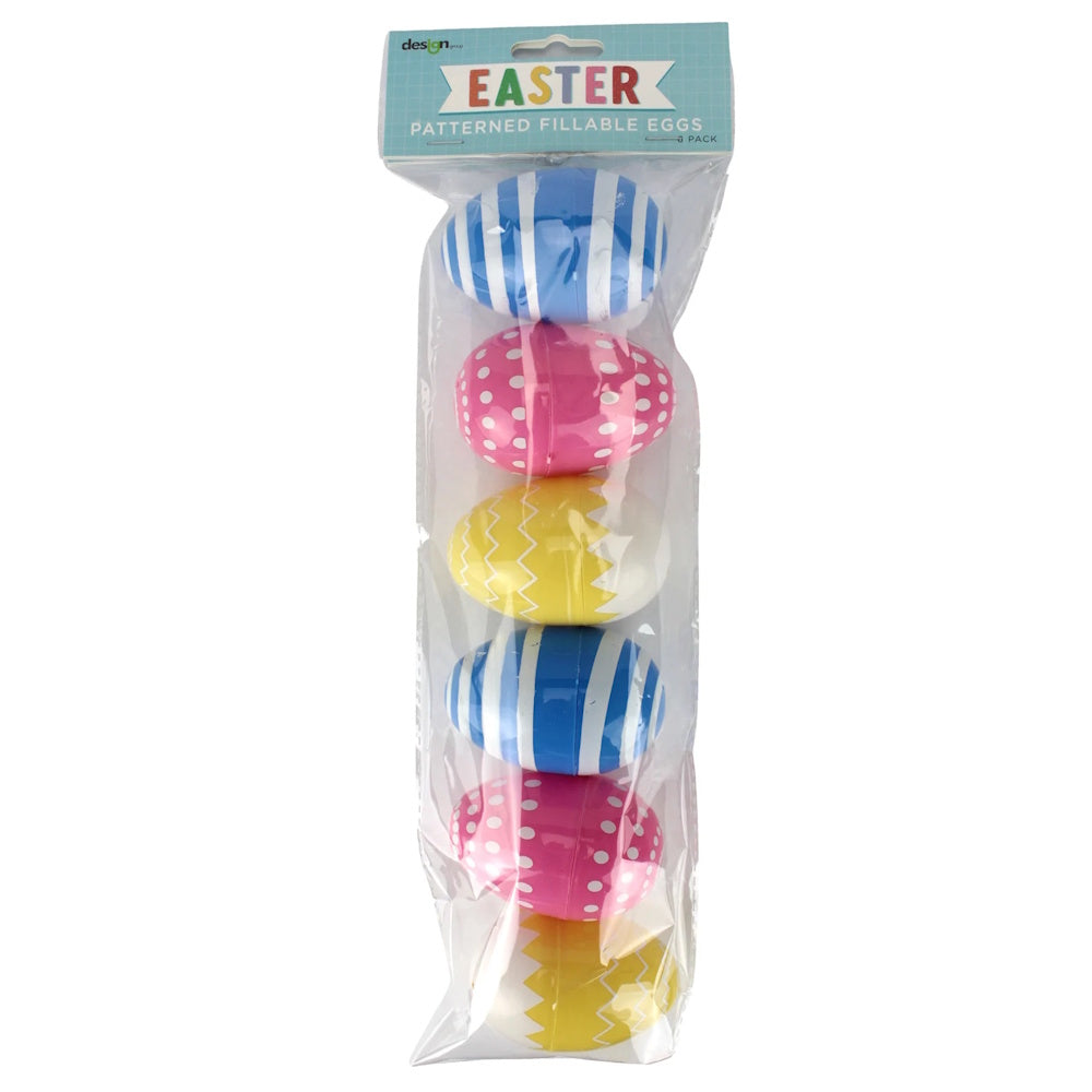 Patterned Fillable Eggs 6pk