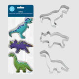 Stainless Steel Dino Cookie Cutter Set