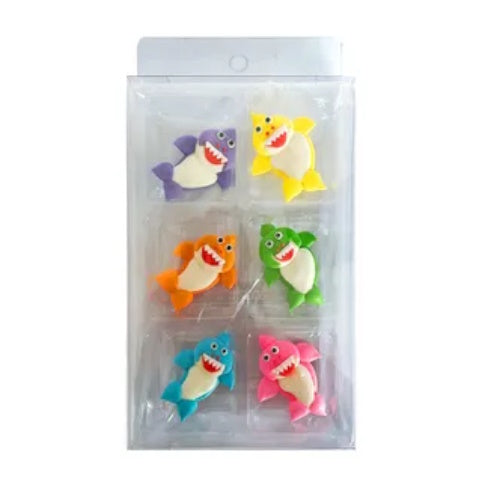 Sugar Icing Decorations 6pk - Baby Shark