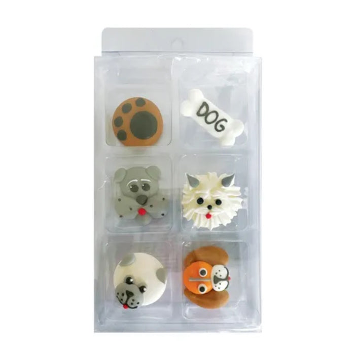 Sugar Icing Decorations 6pk - Dogs