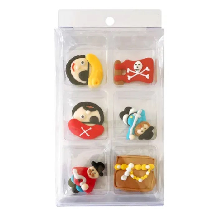 Sugar Icing Decorations 6pk - Pirates