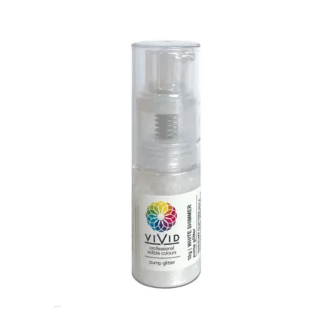 Vivid Edible Shimmer Pump - White