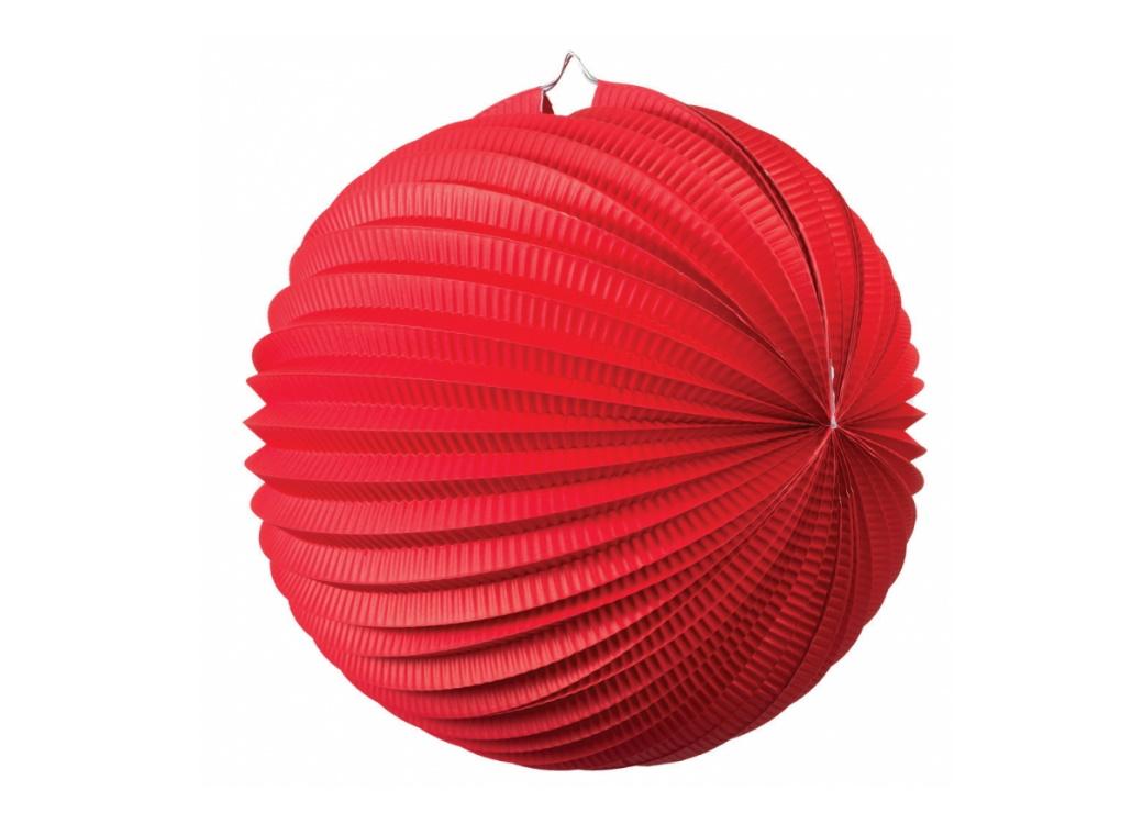 Accordion Lantern 35cm - Red