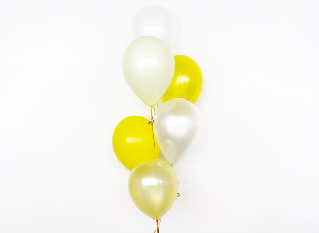 Plain Balloon Mix - Sunshine 6pk