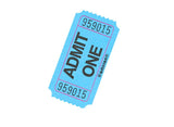 Admit One Tickets 100pk - Blue