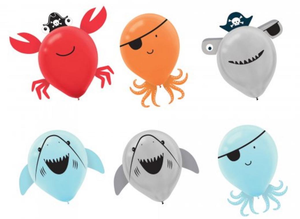 Ahoy Pirate Shark Balloon Decorating Kit