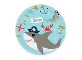 Ahoy Pirate Shark Lunch Plates 18pk