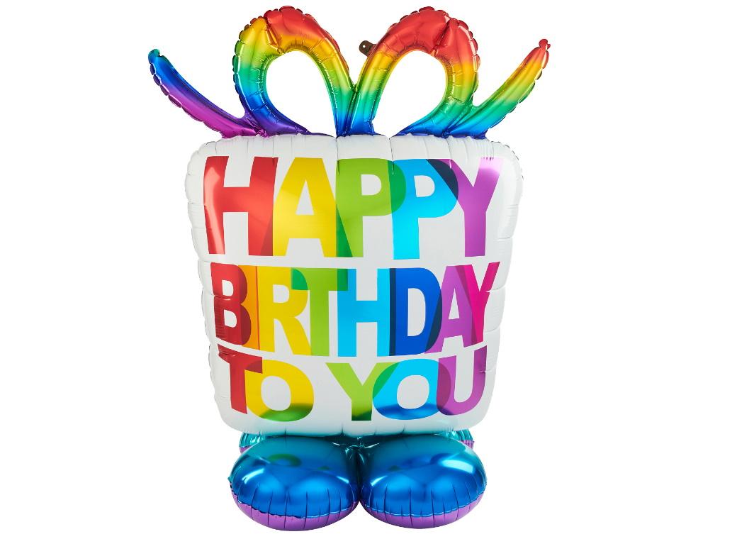 AirLoonz Birthday Present Foil Balloon