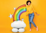 AirLoonz Rainbow & Clouds Foil Balloon