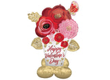 AirLoonz Valentine's Day Flowers Foil Balloon