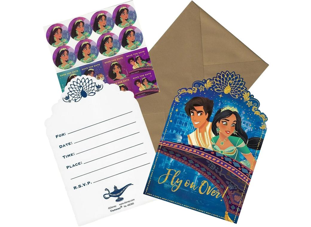 Aladdin Invitations 8pk