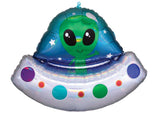 Alien Space Ship SuperShape Foil Balloon