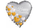 Anniversary Hearts Foil Balloon