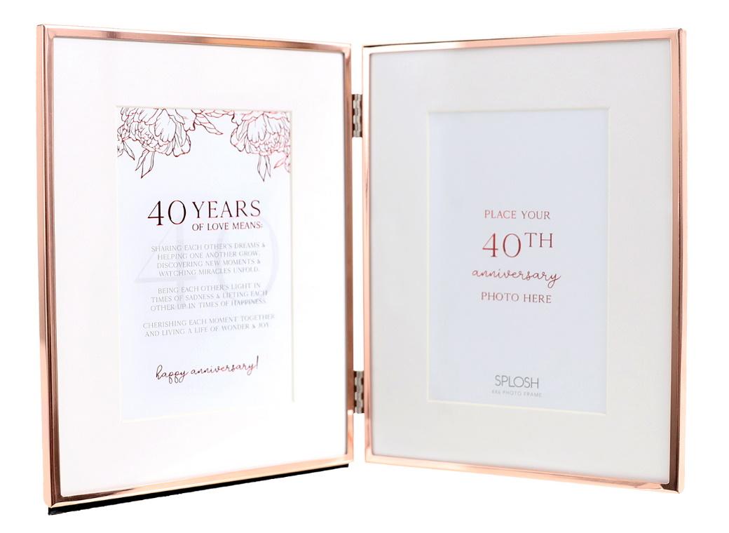 Anniversary Photo Frame - 40 Years