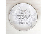 Anniversary Trinket Plate - 25 Years