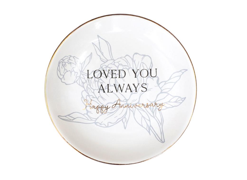 Anniversary Trinket Plate - Love